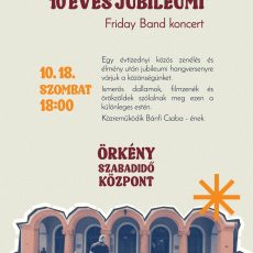 Meghívó – Friday Band 10 éves jubileumi koncertjére