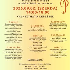 Pótbeiratkozás a 2026/2027-es tanévre Pótbeiratkozás a 2026/2027-es tanévre